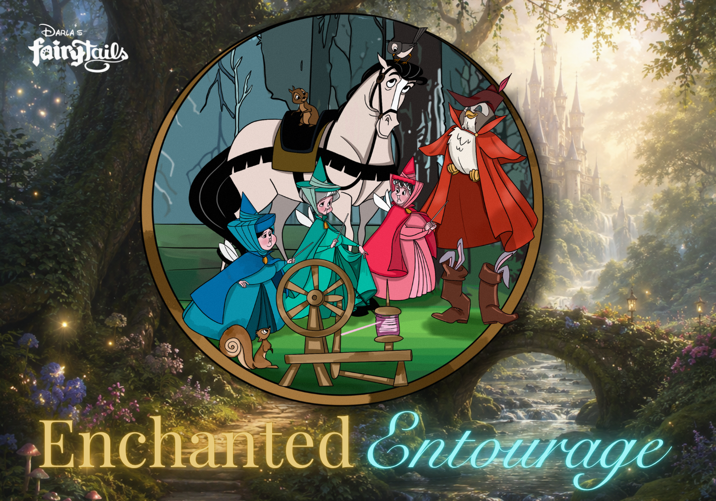 PRESALE - "Enchanted Entourage" Sleeping Beauty Fantasy Pin