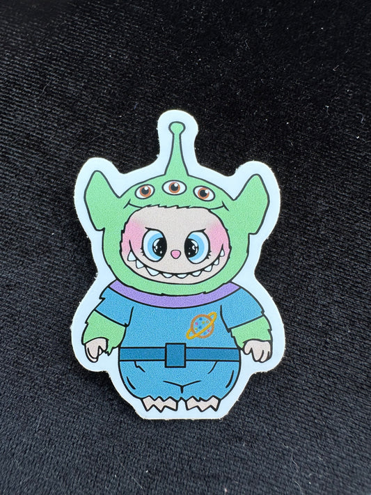 Labubu Toy Story Alien Sticker