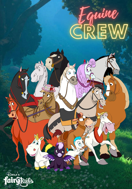 (PRESALE) - Equine Crew LE60 Jumbo Disney Horses Fantasy Pin