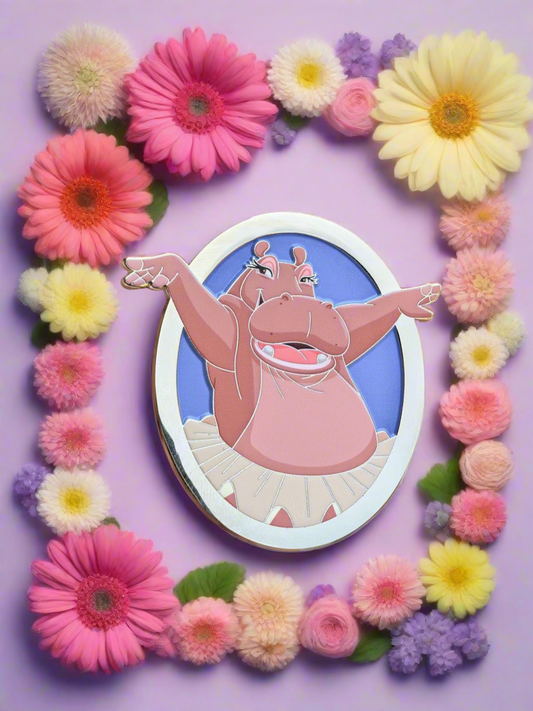 Enchanted Pawtraits Hyacinth Hippo Fantasy Pin