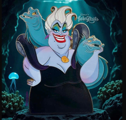 Evil Tails Ursula & Flotsam & Jetsam Fantasy Pin