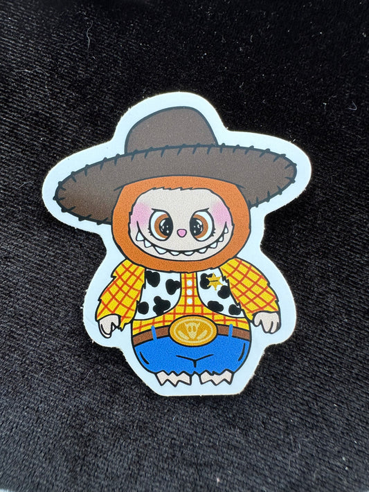 Labubu Toy Story Woody Sticker