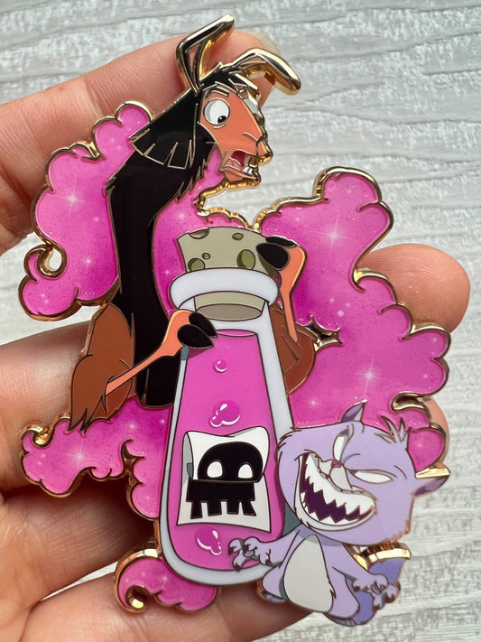 “Alchemy of Mischief” Kuzco & Yzma Fantasy Pin