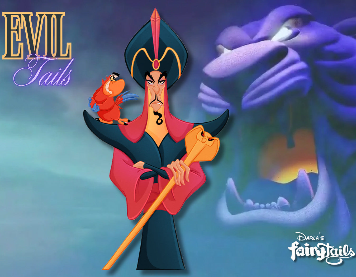 PRESALE - Evil Tails Jafar & Iago Fantasy Pin