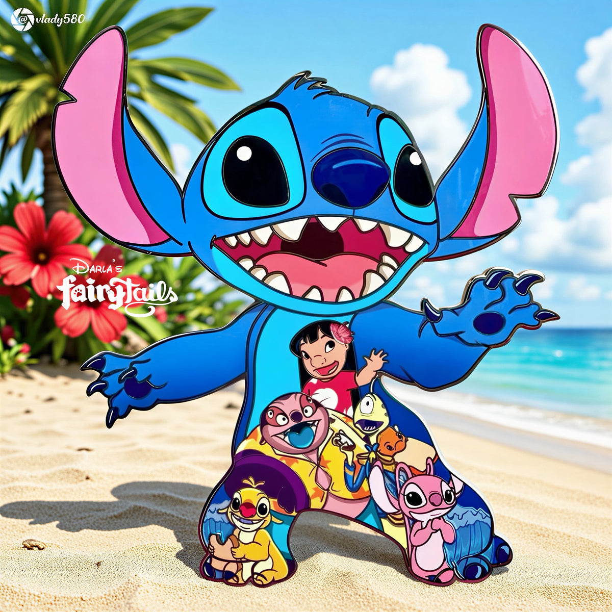 “Tales Within” Lilo & Stitch Fantasy Pin