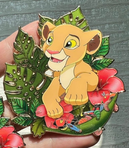 “Blooming Friendship" Simba & Nala Fantasy Pin