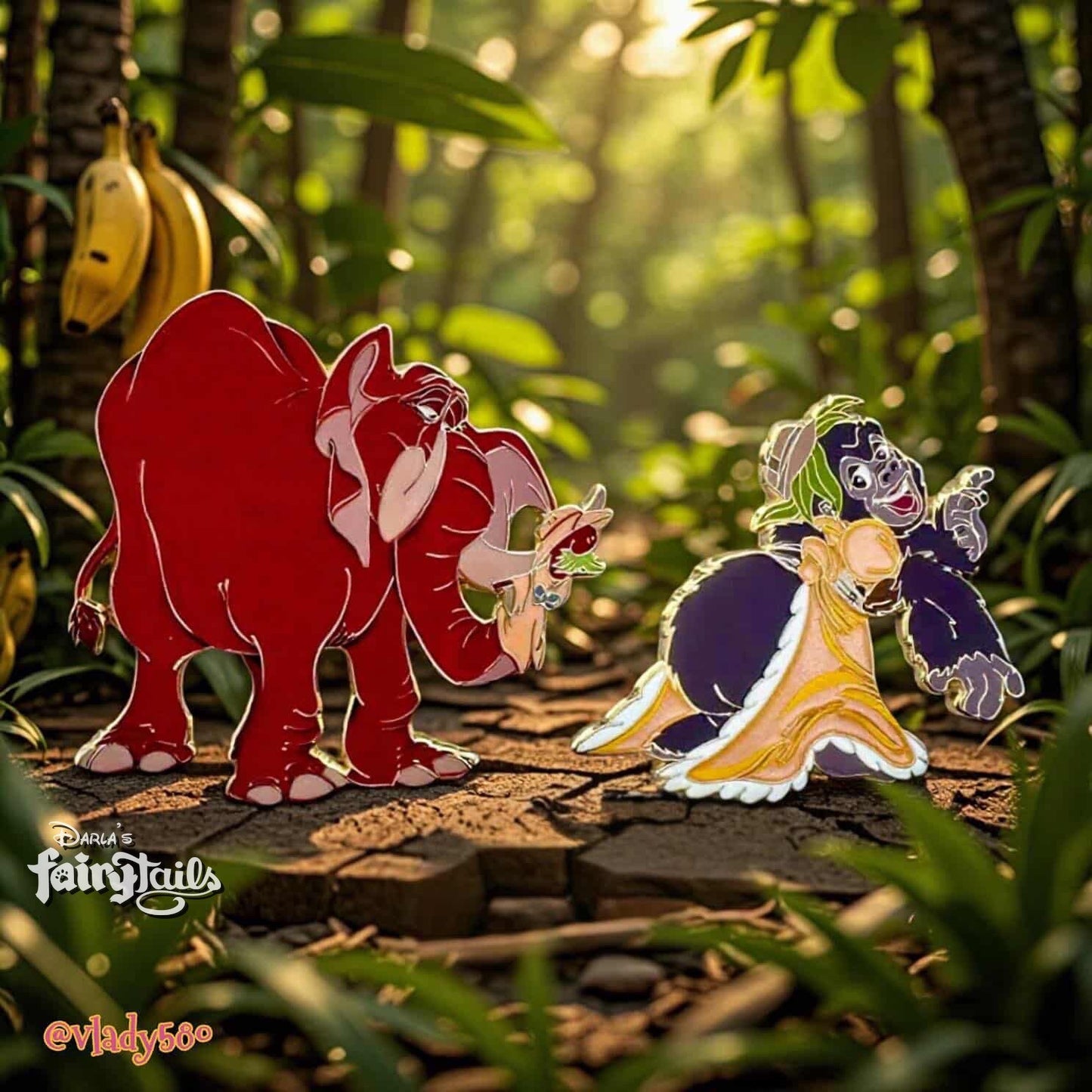 “Wild Styles ” Tantor & Terk Fantasy Pin