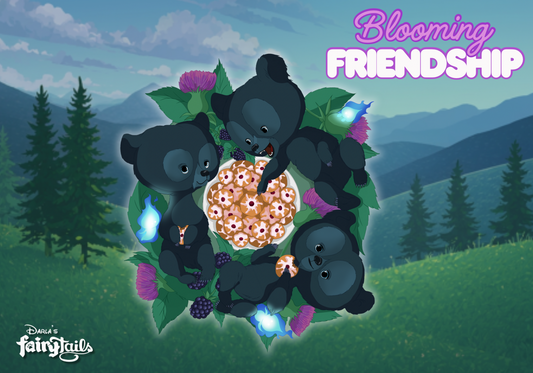 PRESALE - “Blooming Friendship" Brave Brother Bears Fantasy Pin