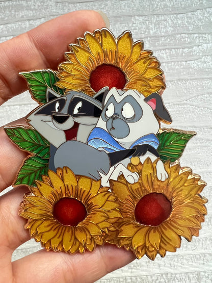 “Blooming Friendship" Meeko & Percy Fantasy Pin