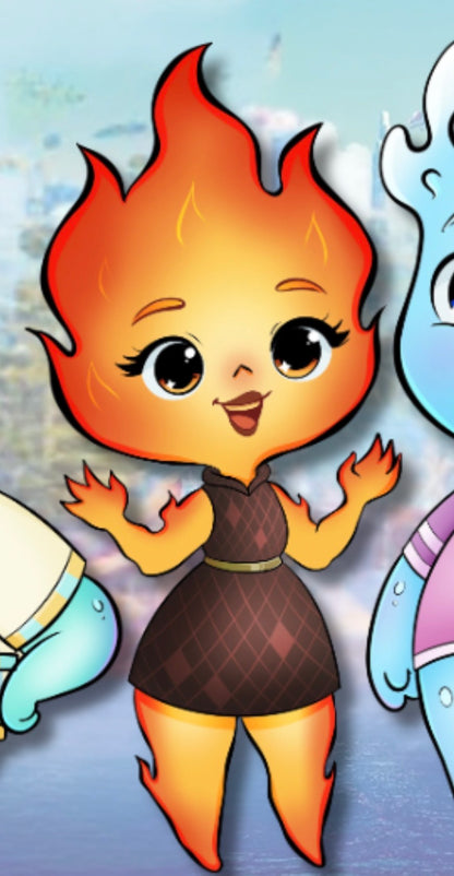 PRESALE - Elemental Chibi Fantasy Pins