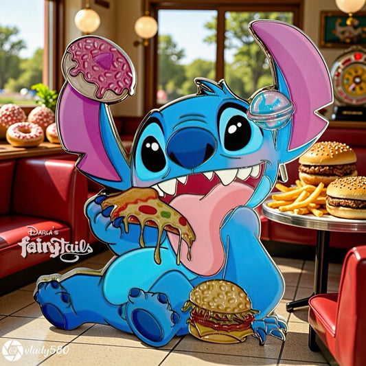 “Tails & Treats” Stitch Fantasy Pin