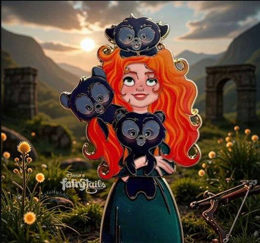 Love Tails Merida & Brothers Fantasy Pin