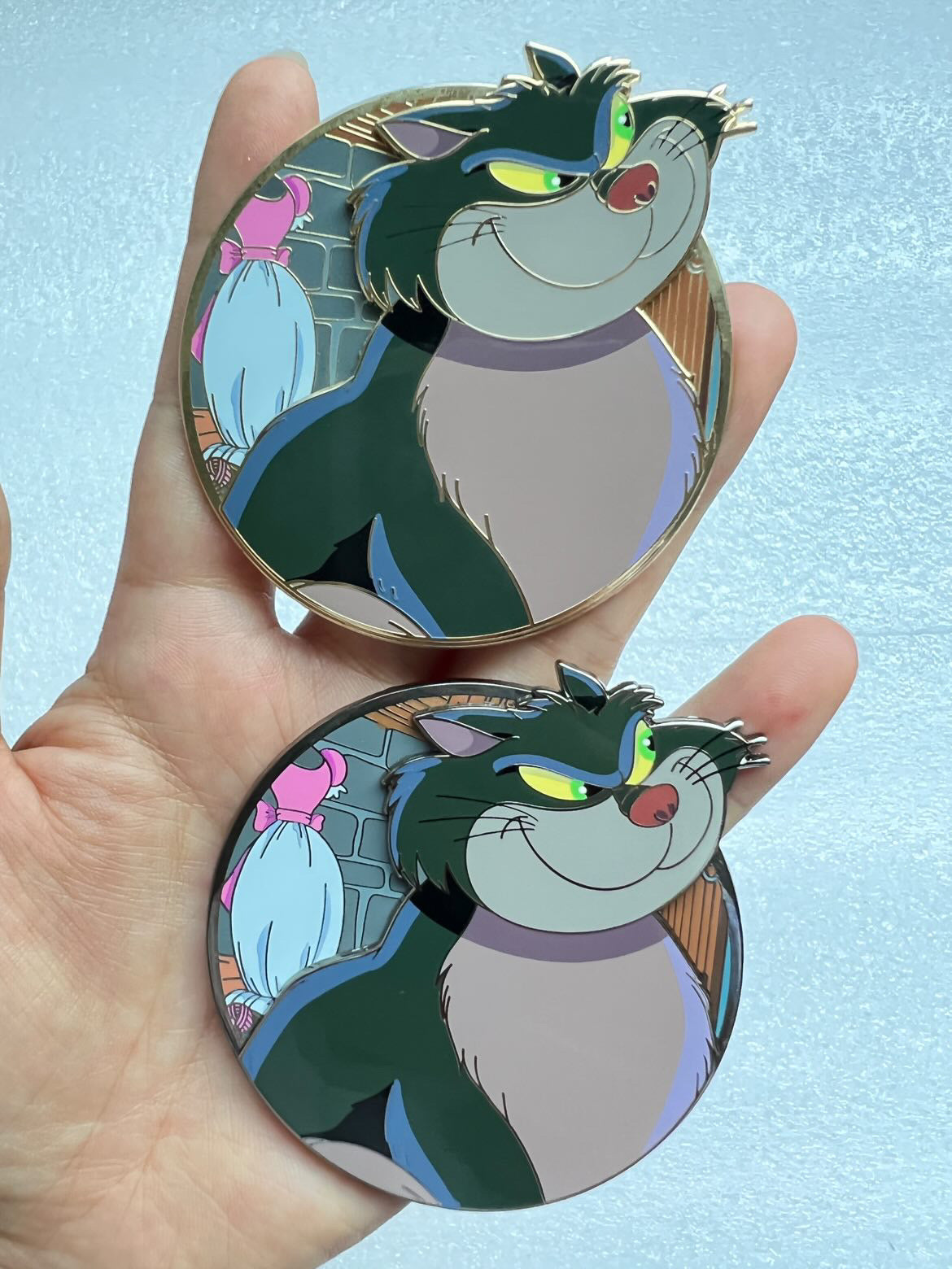 Cinderellas Lucifer Profile "Enchanted Expressions" Magical Fantasy Pin