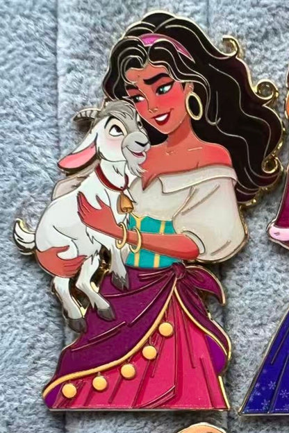 “Love Tails"  Esmerelda & Djali Fantasy Pin