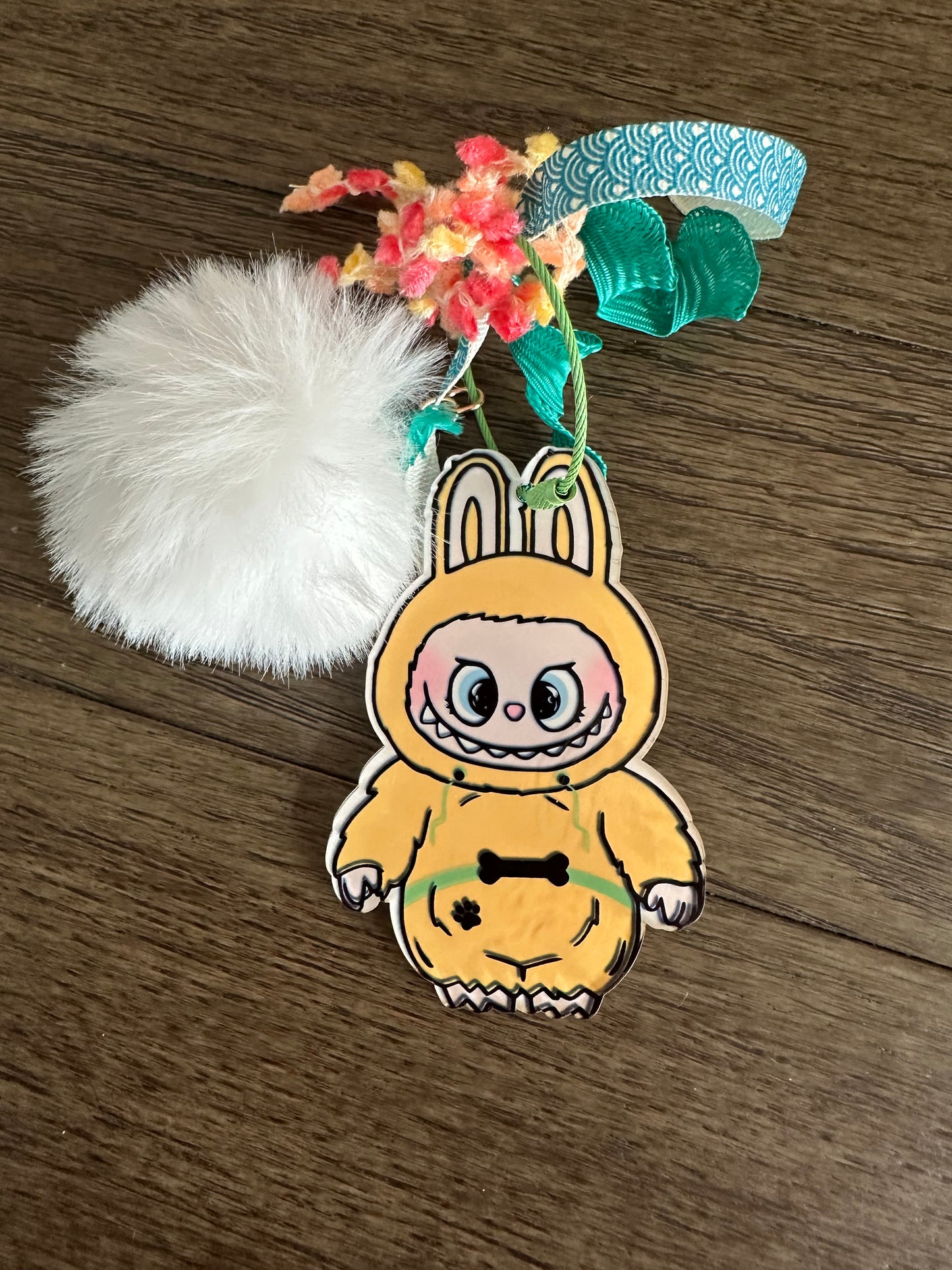 Labubu as Pluto Acrylic Bag Tag