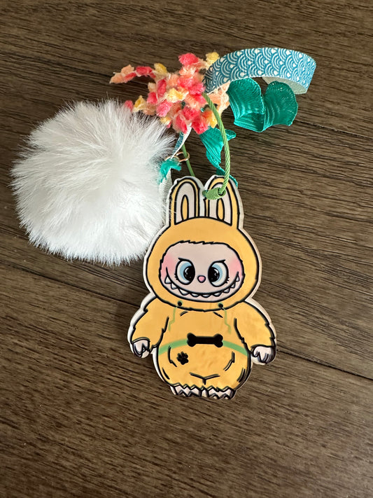 Labubu as Pluto Acrylic Bag Tag