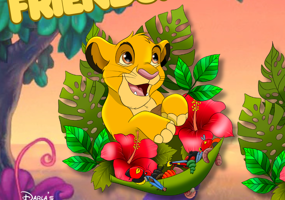 PRESALE - “Blooming Friendship" Simba & Nala Fantasy Pin