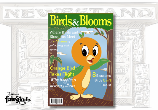 PRESALE - "Critter Chronicles" Orange Bird Fantasy Pin