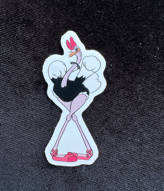 Fantasia Ostrich Sticker