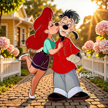 "GOT SMOOCHED" Max & Roxanne Fantasy Pin