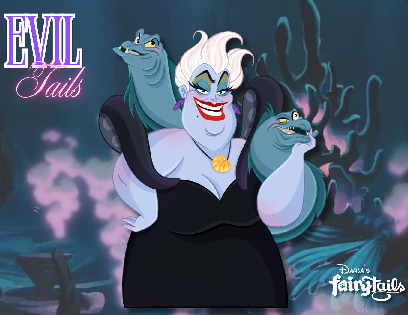 PRESALE - Evil Tails Ursula & Flotsam & Jetsam Fantasy Pin