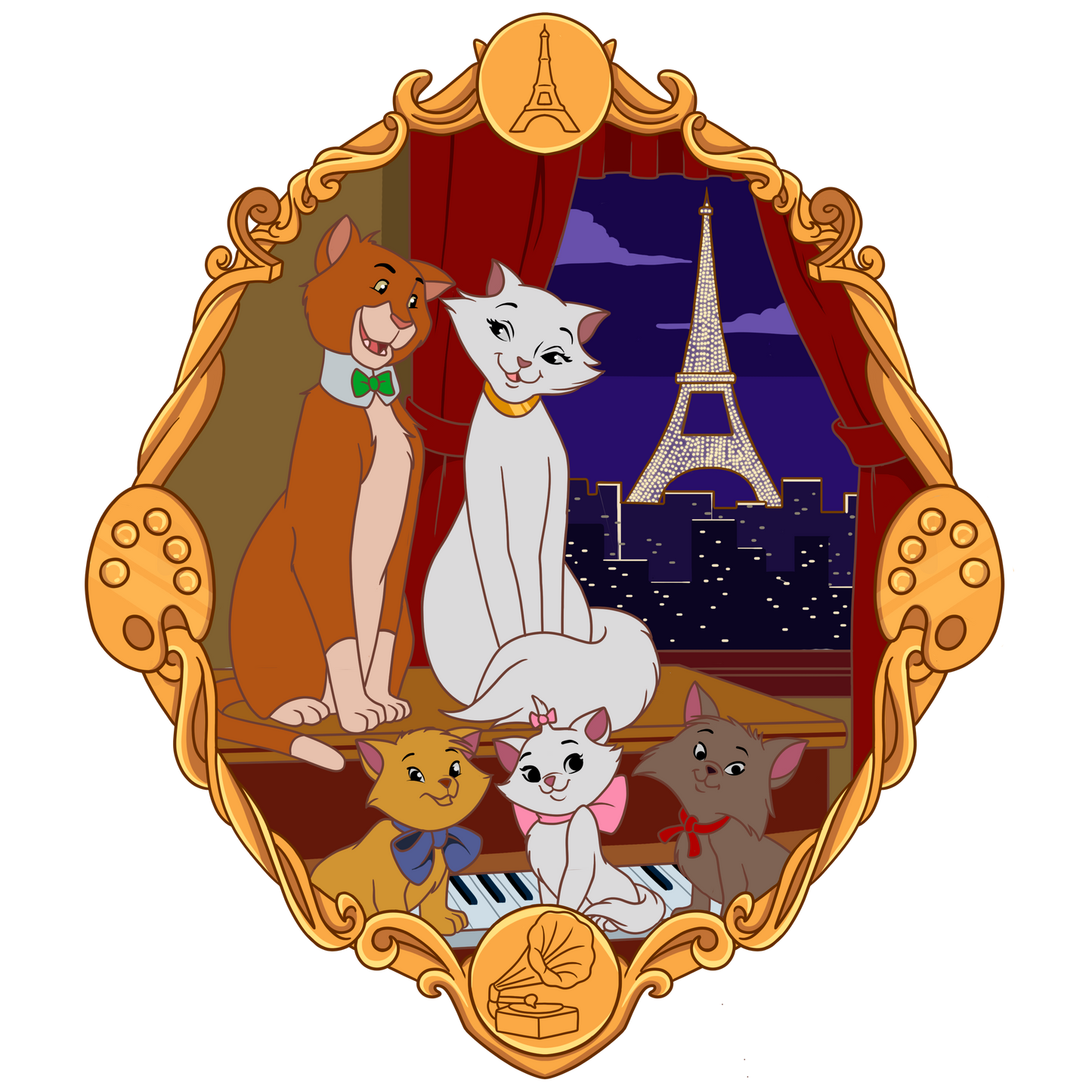 PRESALE - Golden Tails Arostocats LE30 Disney Fantasy Pin