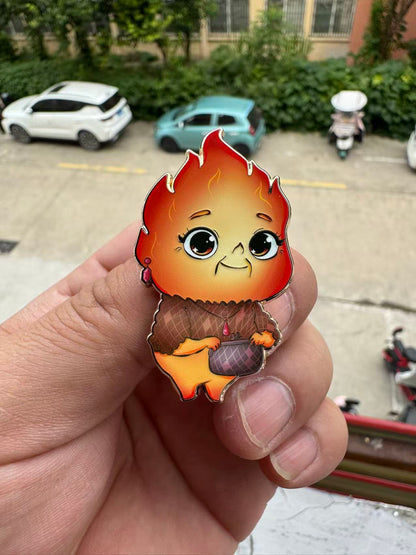 Elemental Chibi Fantasy Pins