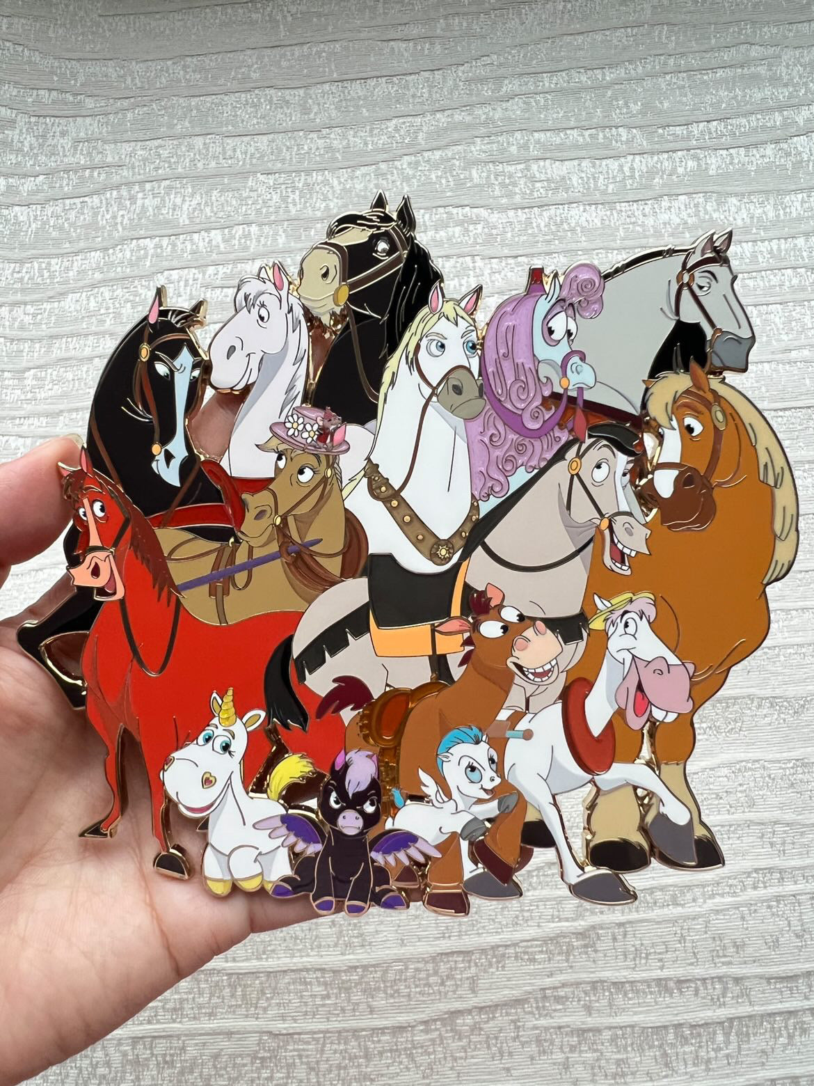 Equine Crew LE60 Jumbo Disney Horses Fantasy Pin