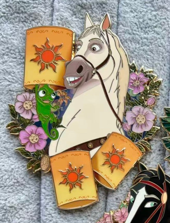 “Charmed Steeds” Maximus & Pascal fantasy Pin