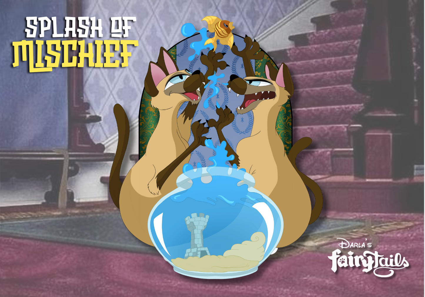 PRESALE - "A SPLASH OF MISCHIEF" Si & Am Fantasy Pin