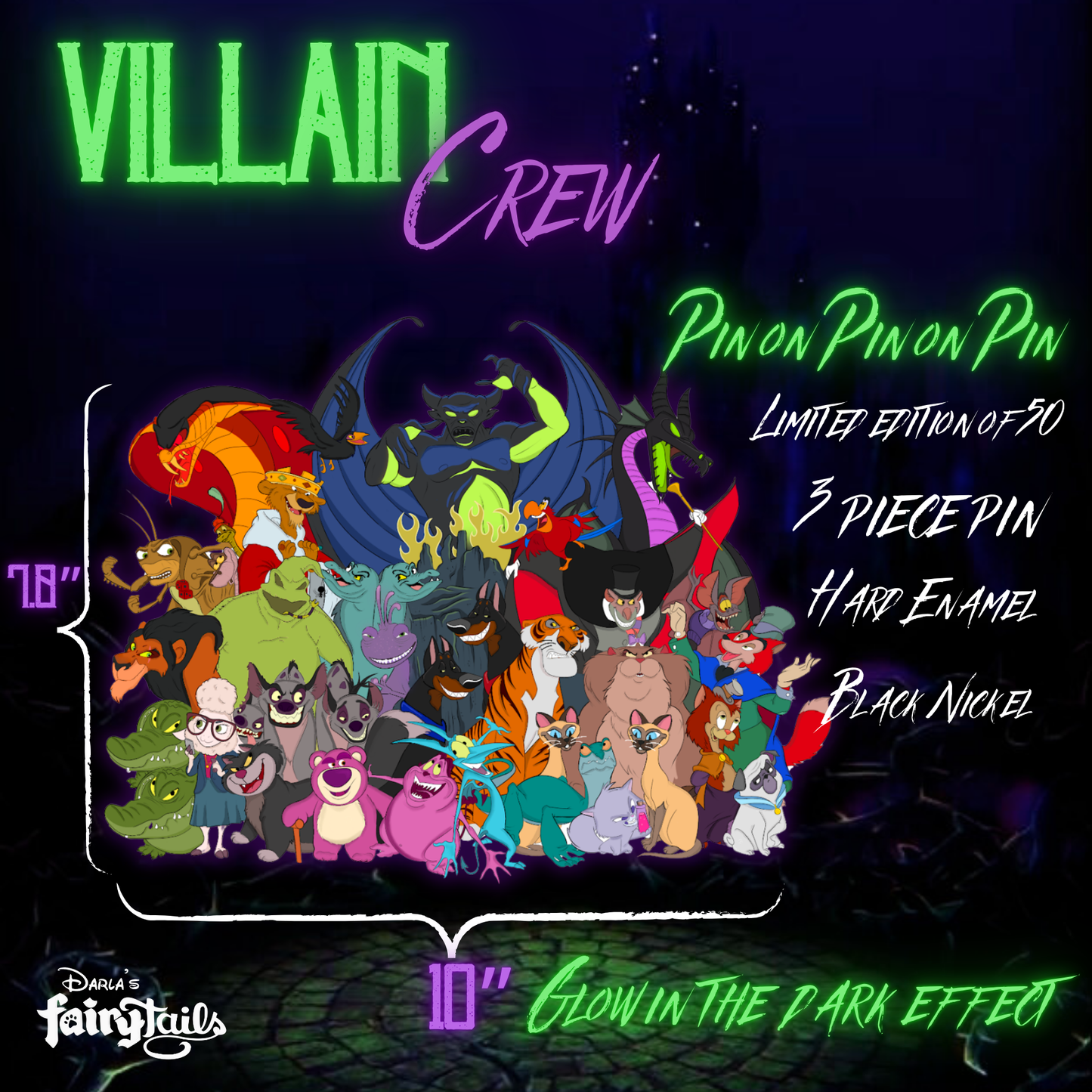 PRESALE - Villain Crew LE60 Jumbo Villain Fantasy Pin