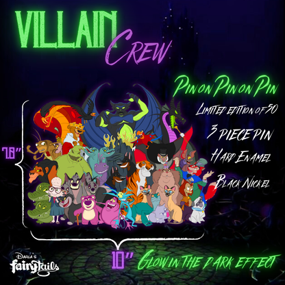 PRESALE - Villain Crew LE60 Jumbo Villain Fantasy Pin