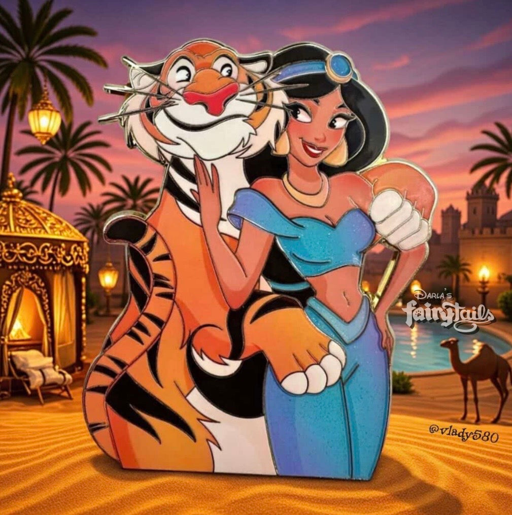 Love Tails Jasmine & Raja Fantasy Pin
