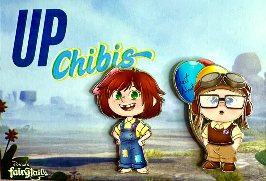 Up Chibi Series 3 Young Carl & Ellie Fantasy Pins