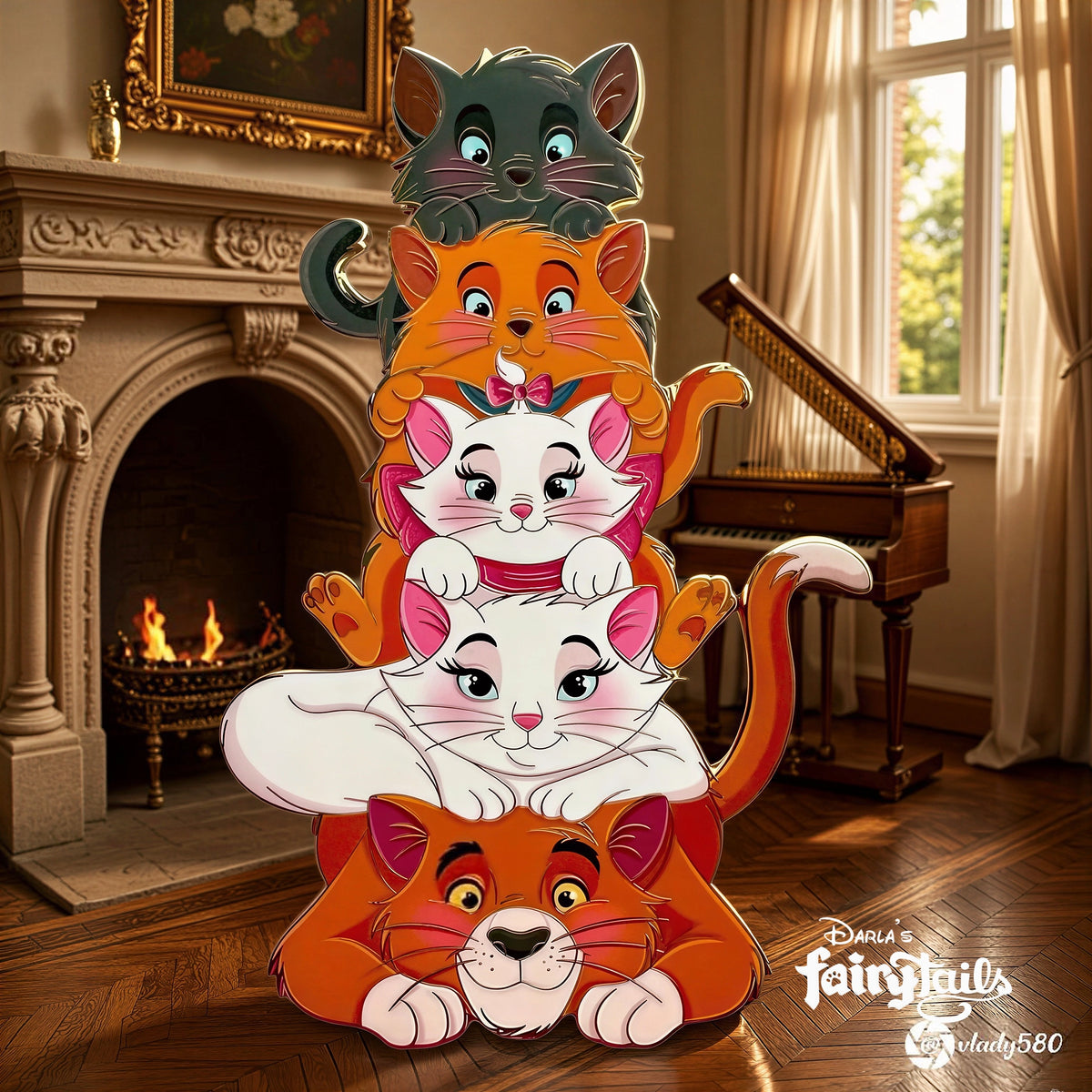 “Totem Tails” Aristocats Fantasy Pin