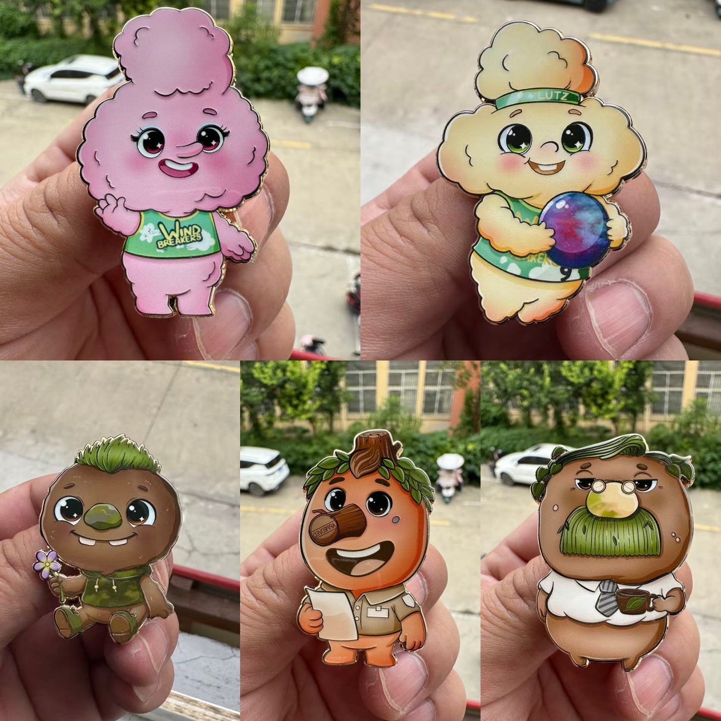Elemental Chibi Fantasy Pins