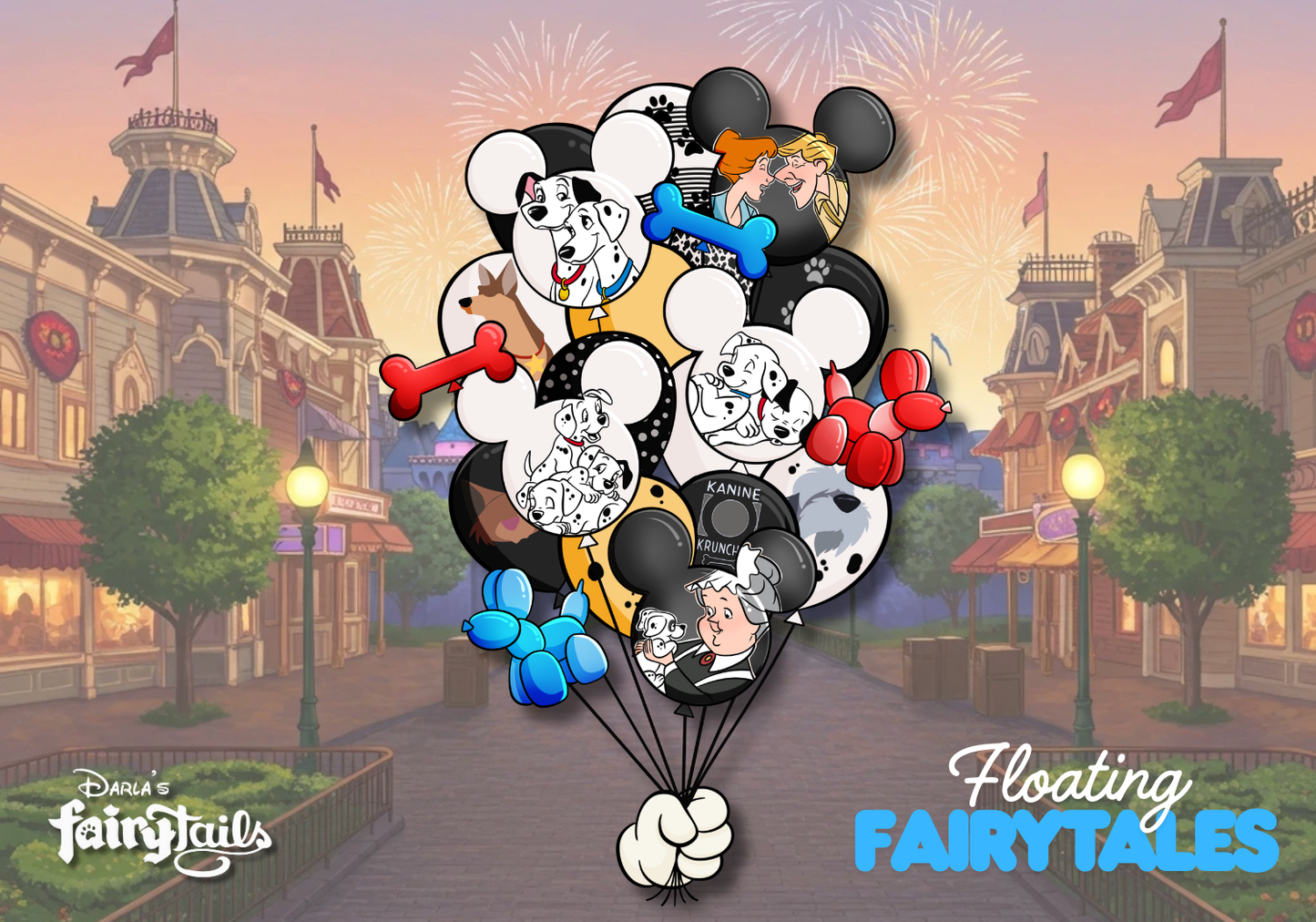 PRESALE - "Floating Fairytales" 101 Dalmatians Fantasy Pin