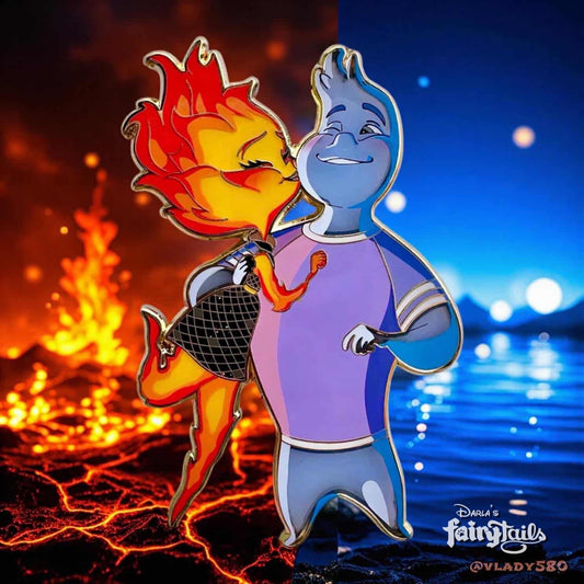 "GOT SMOOCHED" Elemental Fantasy Pin