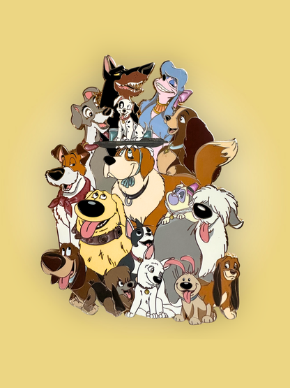 PRESALE - REMAKE - Canine Crew LE60 Jumbo Disney Dog Fantasy Pin