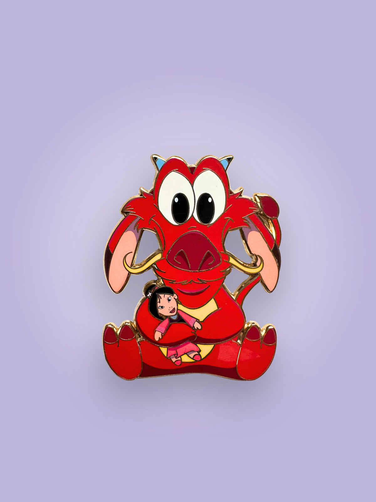 Cuddle Critters - Mushu & Mulan Fantasy Pin