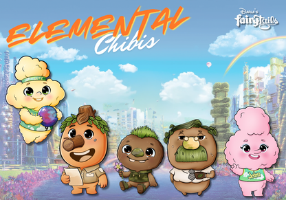 PRESALE - Elemental Chibi Fantasy Pins