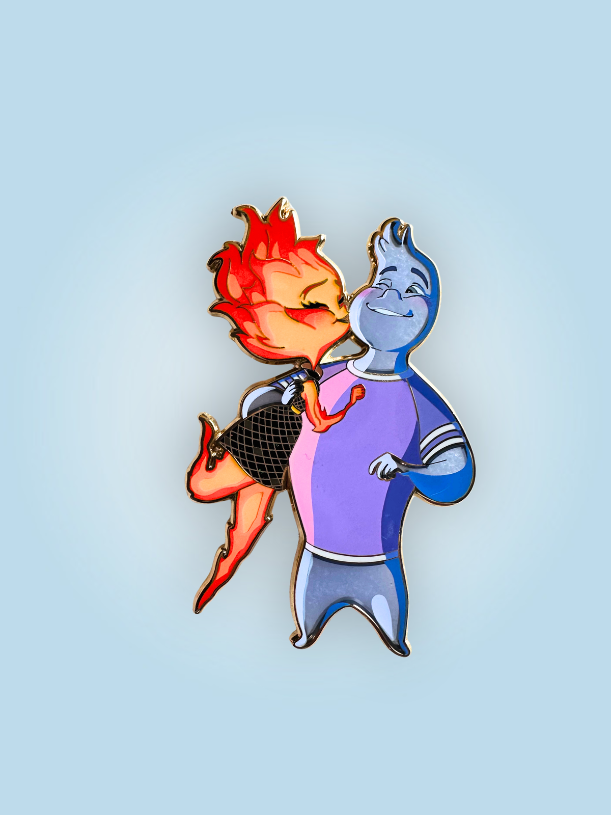 "GOT SMOOCHED" Elemental Fantasy Pin
