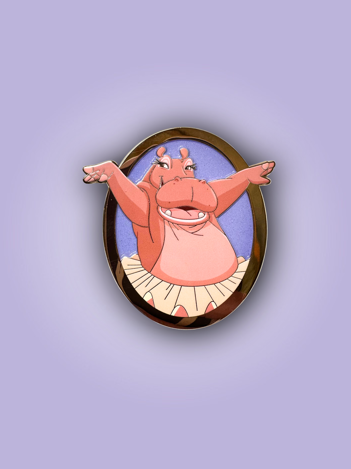 Enchanted Pawtraits Hyacinth Hippo Fantasy Pin