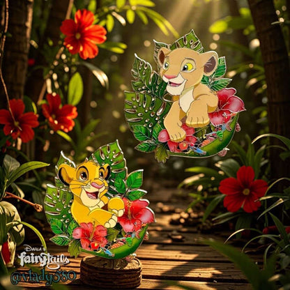 “Blooming Friendship" Simba & Nala Fantasy Pin