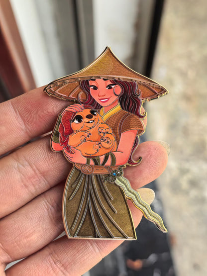 “Love Tails" Raya & Tuk-tuk Fantasy Pin