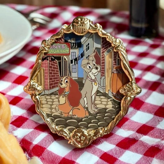 Golden Tails Lady & the Tramp LE30 Disney Fantasy Pin