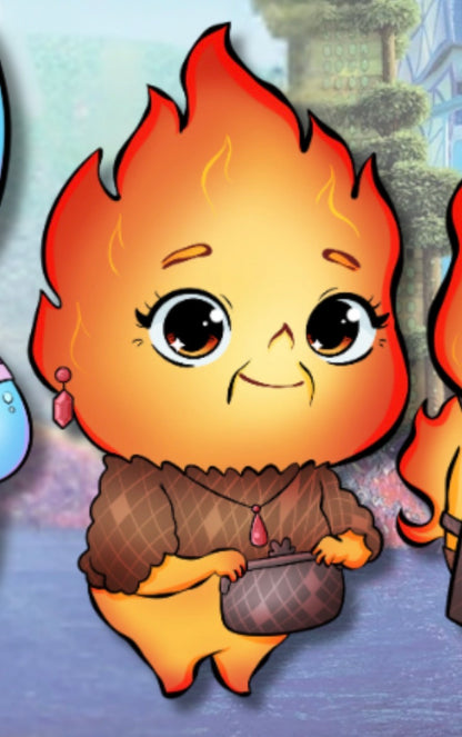PRESALE - Elemental Chibi Fantasy Pins