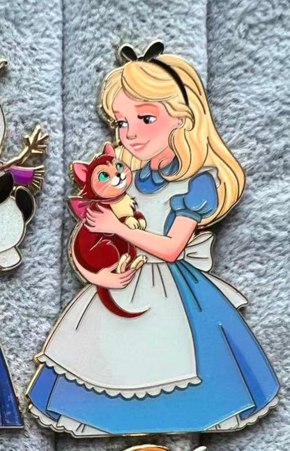 “Love Tails"  Alice & Dinah Fantasy Pin