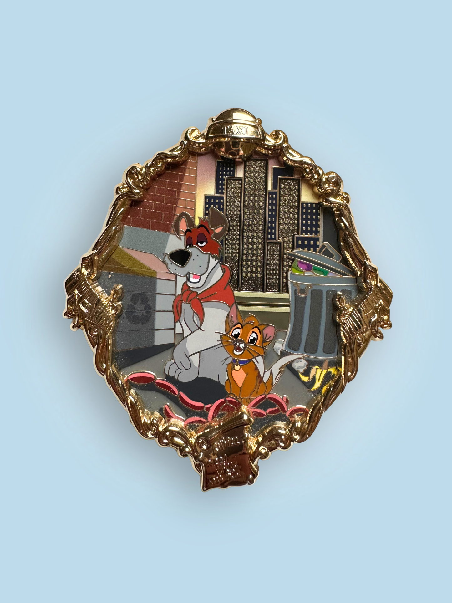 Golden Tails Oliver & Co LE30 Disney Fantasy Pin