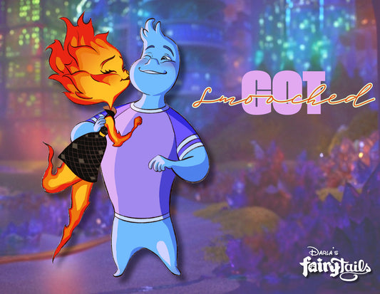 PRESALE - "Got Smooched" Elemental Fantasy Pin